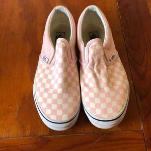 Pink Checkered Vans